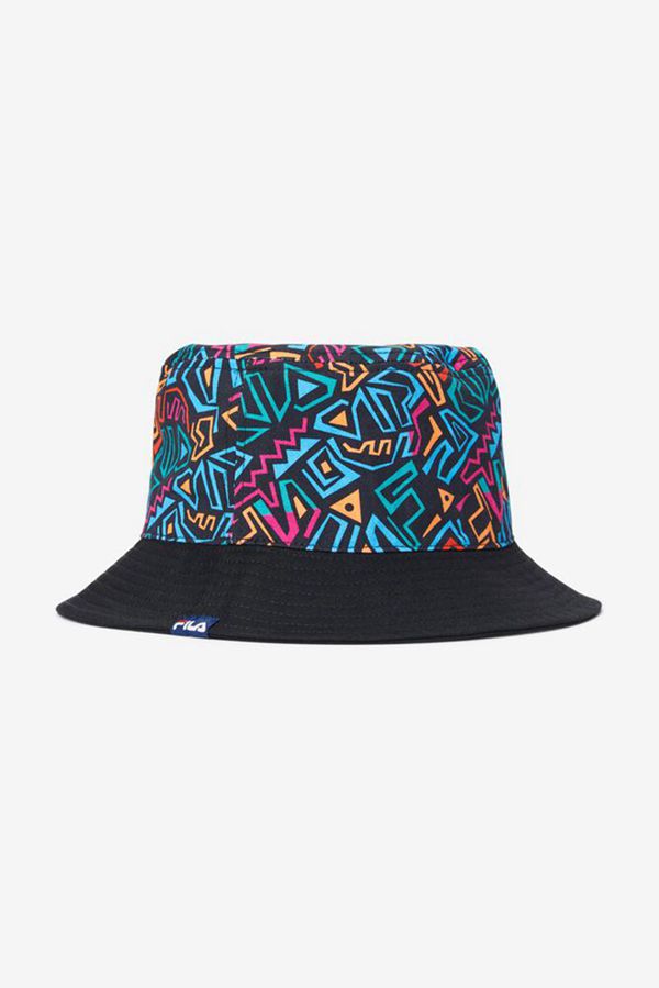 Fila Cotton Twill Bucket Hats - Black,NZ 197-23680